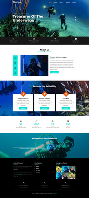 Plunge a Sports Category Bootstrap Responsive Web Template