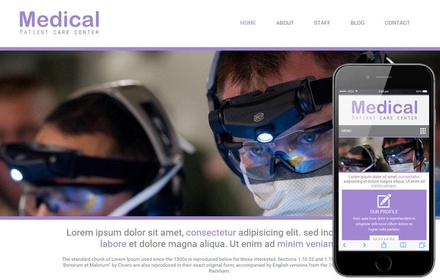 Medical Hospital Mobile Website Template