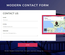Modern Contact Form Responsive Widget Template