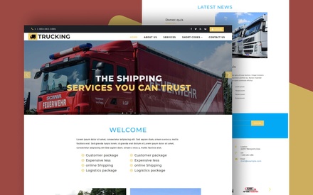 Trucking Transport Category Bootstrap Responsive Web Template