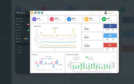 Glance Design Dashboard – Bootstrap Responsive Website Template