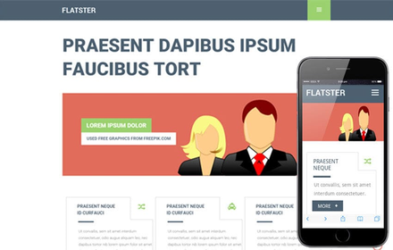 Flatster a Multipurpose Flat Bootstrap Responsive Web Template