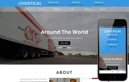 Logistical – Transportation & Logistics Website Template