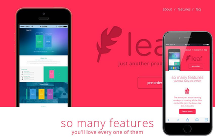 Leaf a landingpage Multipurpose Flat Bootstrap Responsive Web Template