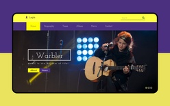 Warbler a Music Category Flat Bootstrap Responsive Web Template