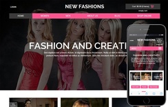 New Fashions a Flat Ecommerce Bootstrap Responsive Web Template