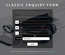 Classic Enquiry Form a Flat Responsive Widget Template