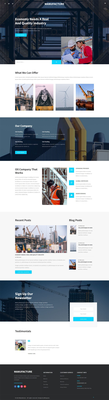 Manufacture Industrial Category Bootstrap Responsive Web Template