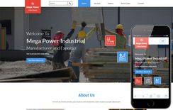 Mega Power a Industrial Category Flat Bootstrap Responsive Web Template