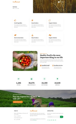 Farmstead Website Template