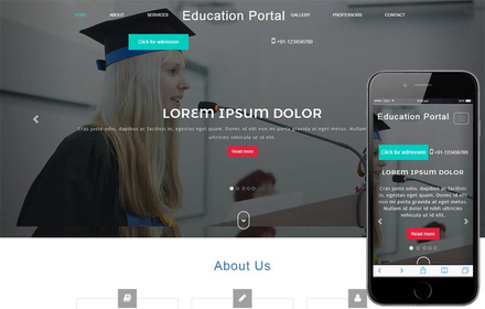 Education Portal an Education Category Bootstrap Responsive Web Template