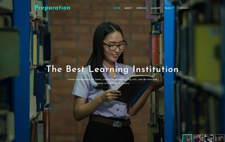 Preparation Education Category Bootstrap Responsive Web Template