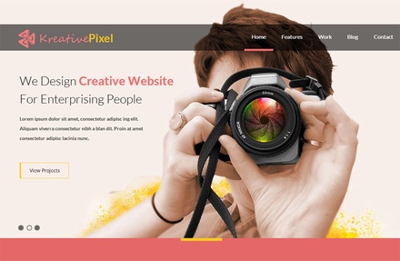 Notebook Landing Page Flat Responsive web template