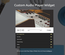 Custom Audio Player Widget Responsive Widget Template