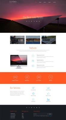 Eco Power an Industrial Category Bootstrap Responsive Web Template