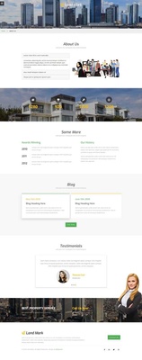 Land Mark – Real Estate Bootstrap Responsive Web Template