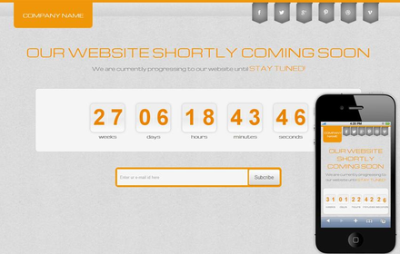 Lorenzo Under Construction Mobile Website Template