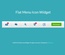 Flat Menu Icon Responsive Widget Template