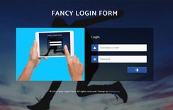 Fancy Login Form a Flat Responsive Widget Template