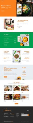 Bistros a website template for hotels and restaurants