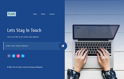 Flick Subscribe Form Flat Responsive Widget Template