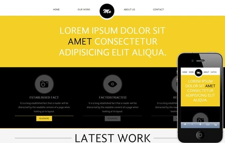 Me personal portfolio Mobile Website Template