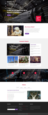 Automated an Industrial Flat Bootstrap Responsive Web Template