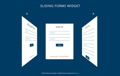 Sliding Forms Widget a Flat Responsive Widget Template