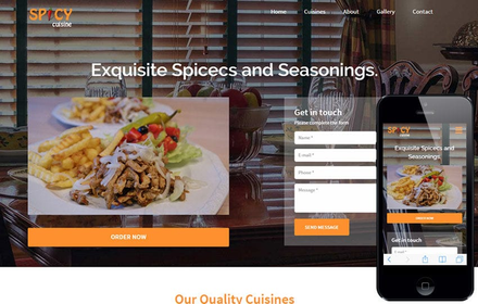 Spicy Cuisine a Hotel Category Flat Bootstrap Responsive Web Template