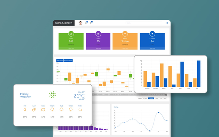 Ultra Modern Admin Panel Responsive Web Template