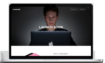 Launcher Landing Page Category Bootstrap Responsive Web Template.