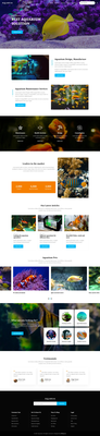 Aquarium a website template for aquarium shops