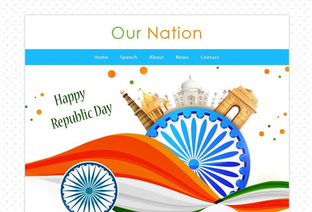 Our Nation a Newsletter Responsive Web Template