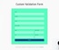 Custom Validation Form Flat Responsive Widget Template