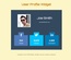 User Profile Widget Responsive Template