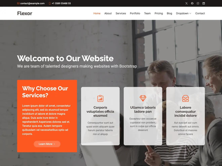 Flexor - Free Multipurpose Bootstrap Template | BootstrapMade