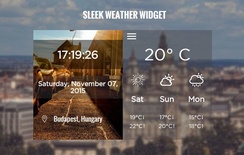 Sleek Weather Responsive Widget Template