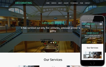 Decorating An Interior Category  Flat Bootstrap Responsive Web Template