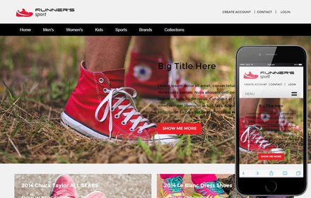 Runner Sport a Flat Ecommerce Bootstrap Responsive Web Template