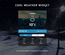 Cool Weather Widget Flat Responsive Widget Template