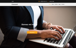 Concert a Corporate Category Bootstrap Responsive Web Template.