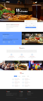 Dine a Restaurants Category Bootstrap Responsive Web Template