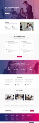 Call Center a Corporate Business Website Template