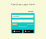 Flat Drop Down Login Form Responsive Widget Template