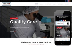 Health plus a Medical Category Bootstrap Responsive Web Template