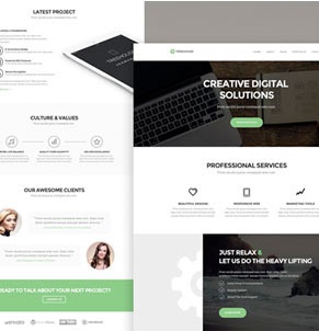 Golden a Corporate Flat Responsive web template