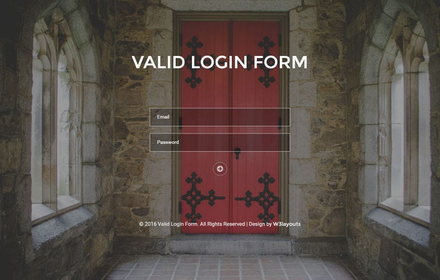 Valid Login Form A Flat Responsive Widget Template