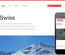 Swiss Single page Blogging Responsive website template