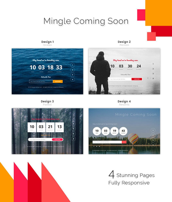 Mingle Coming Soon Flat Responsive Widget Template.