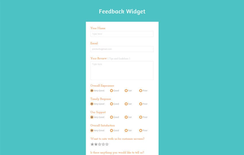 Feedback Form Flat Responsive Widget Template